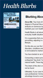 Mobile Screenshot of healthblurbs.com